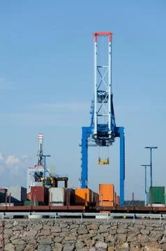 Dock cranes. Stock Photos