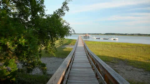 Dock glidecam shot 스톡 동영상 25447552