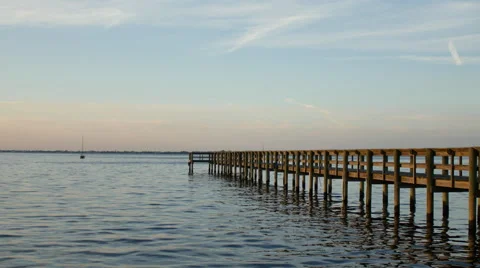 Dock on the Gulf. Stock-Footage 44982597