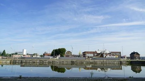 Dock at the harbor Stock Photos