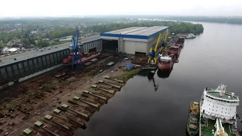 Dock, harbour and ship Stock Footage 169165513
