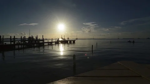 Dock keylargo Stock Footage 97225694