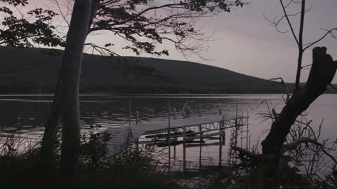 Dock on a lake Stock Footage 230991002