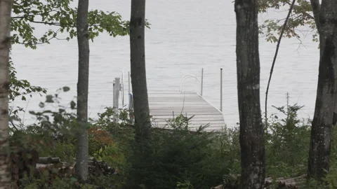 Dock on a lake Stock Footage 230997725