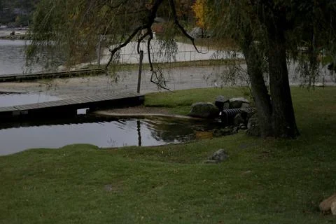 Dock on Lake Stock Photos