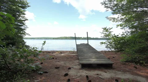 Dock on lake_1 Stock Footage 955328