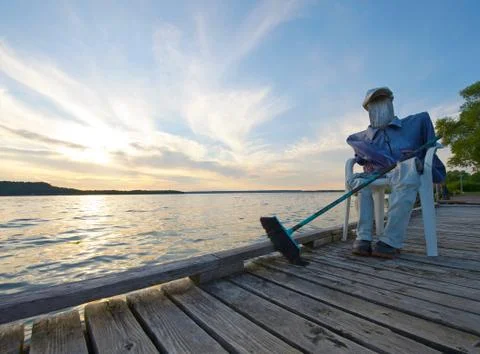Dock man. Stock Photos