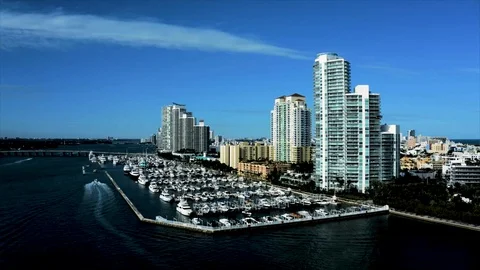 Dock in Miami Stock Footage 104441353