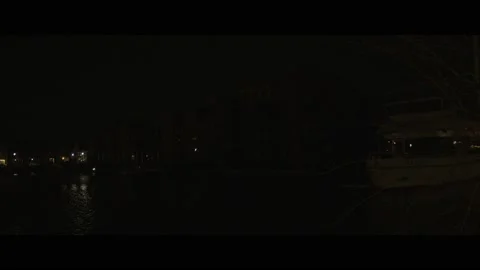 Dock at night Video stock 228793097