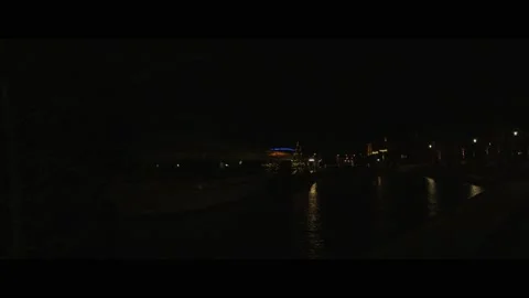 Dock at night Video stock 228793188