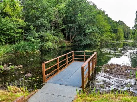 Dock over a Lake Stock Photos