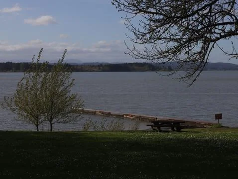 Dock at Perkins Point Stock Photos