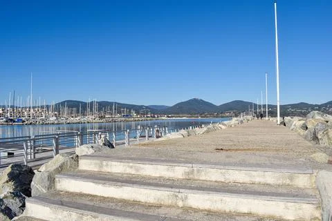 Dock port Cogolin Foto stock