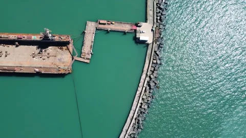 Dock in the port Stock Footage 168948362