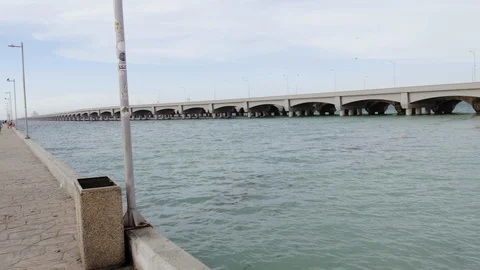 DOCK IN PUERTO PROGRESO LIFE IN MERIDA YUCATAN MEXICO. PROGRESO YUCATAN Stock Footage 100797915
