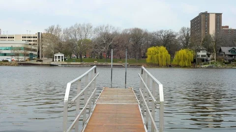 Dock on a River Video stock 91848460