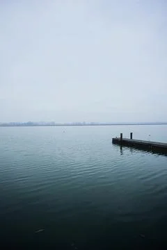 Dock on a river Stock Photos