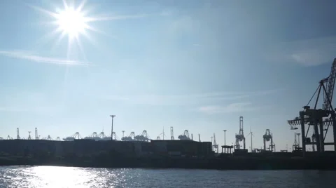 Dock skyline Видео 43859773