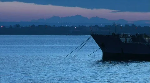 Dock at sunset 스톡 동영상 845672