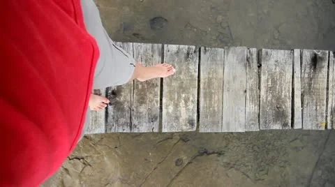 Dock walk Video stock 12561017