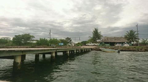 Dock at Waluco's in Punta Gorda Timelapse Stock Footage 60388946