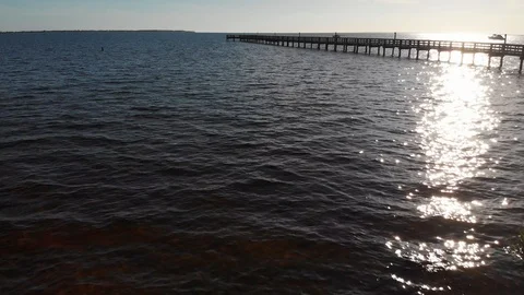Dock on the Water Stock Footage 97911623