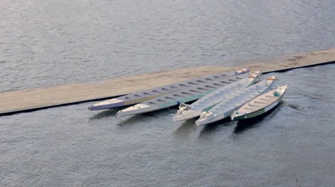 Docked Boats Time Lapse Stock Footage 39885147