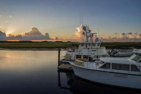 Docked for the Evening Stock Photos