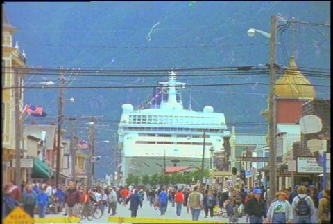 Docked Ferry Stock Footage 357039