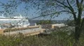 Docked yachts, boats and ships in harbour HD Footage