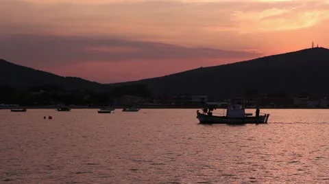 Docking a boat Stock Footage 11850818
