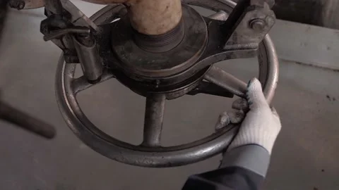 Docking a device for pumping petroleum products from a railroad tanker Stock Footage 212383486