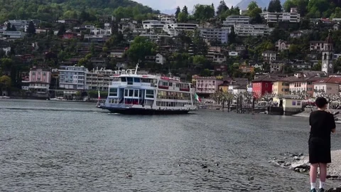 Docking Ferry Video stock 235448493