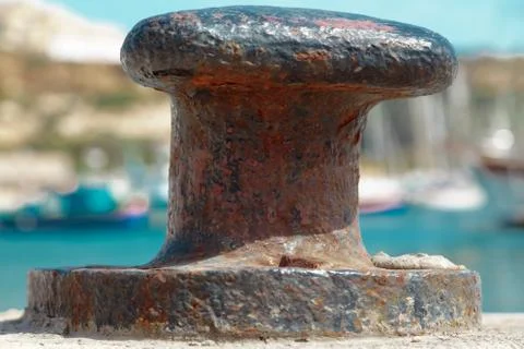 Docking on the pier in the Mediterranean Stock Photos