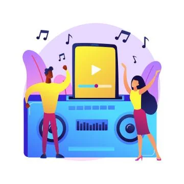 Docking station abstract concept vector illustration. Stock Illustration