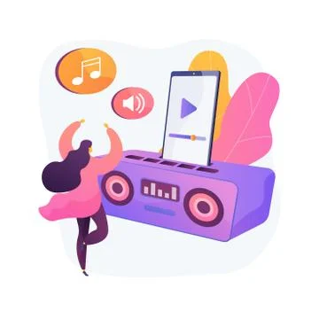 Docking station abstract concept vector illustration. Stock Illustration
