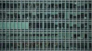 Docklands Canary Wharf London Finance City Glass Offices Stock Footage