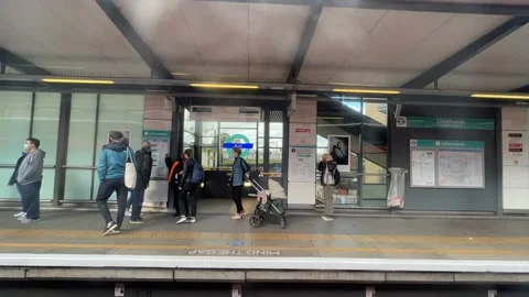 Docklands Light Railway time-lapse Stock Footage 162244364