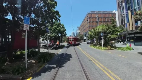 Dockline Tram Stock Footage 224585982