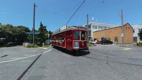 Dockline Tram Stock Footage 224585983