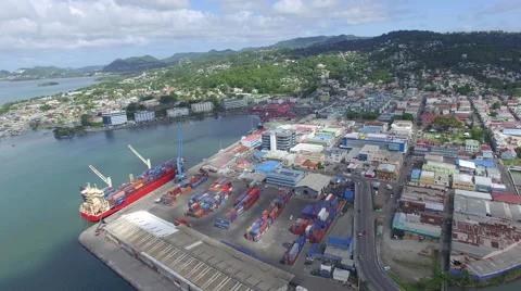 Docks and warehouses Stock Footage 63335155