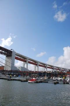 Docks in lisbon Stock Photos
