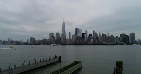 Docks near Manhattan Stock Footage 149765865