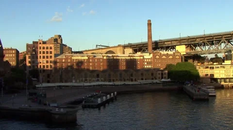 Docks at Sydney Harbour Video stock 49997346