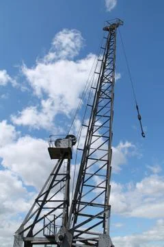 Dockside Cargo Crane. Stock Photos