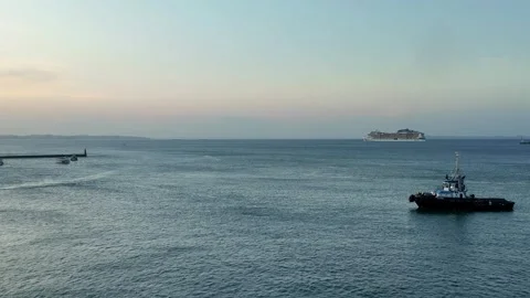 Dockside Charm: Small Boats Resting by the Pier Stock Footage 296446531
