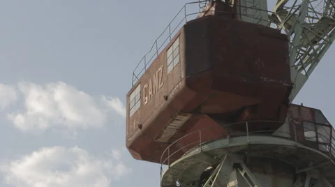 Dockside crane closeup Video stock 38085724