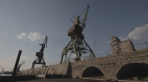 Dockside crane Stock Footage 38085630