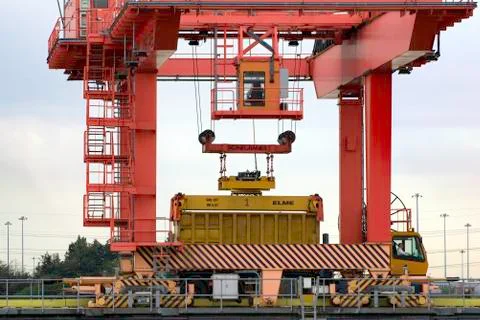 Dockside Gantry Crane Stock Photos