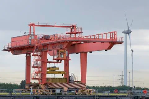 Dockside Gantry Crane Stock Photos